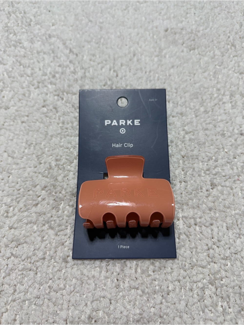 Sold Out PARKE x Target Peach Logo Hair Claw Clip NWT